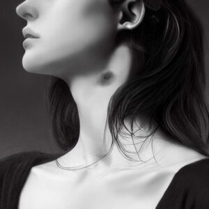 woman with hickey